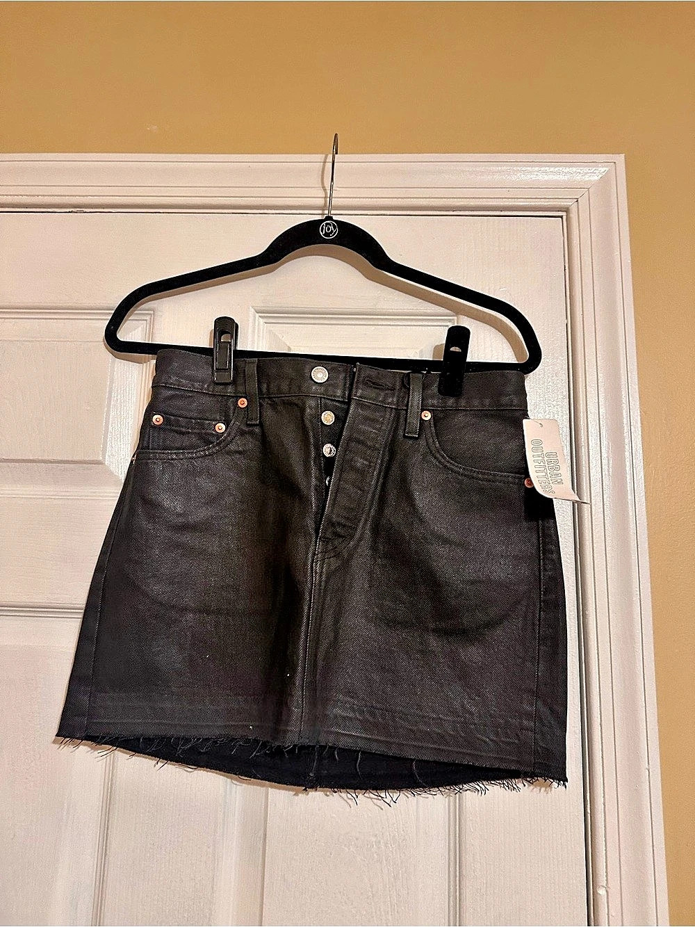 Levi's Icon Skirt Mini Black Waist 24 NWT